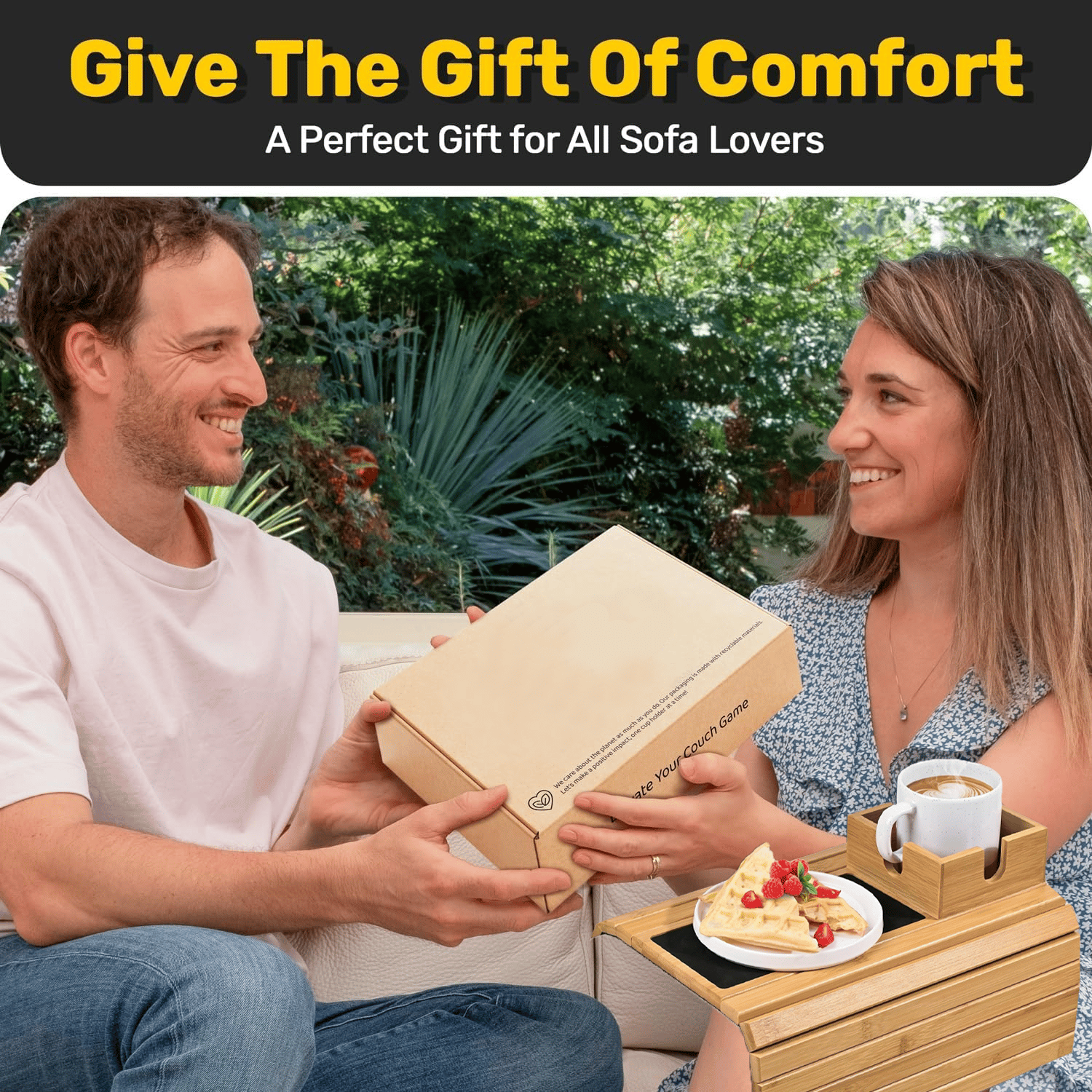 🔥Bamboo Couch Cup Holder