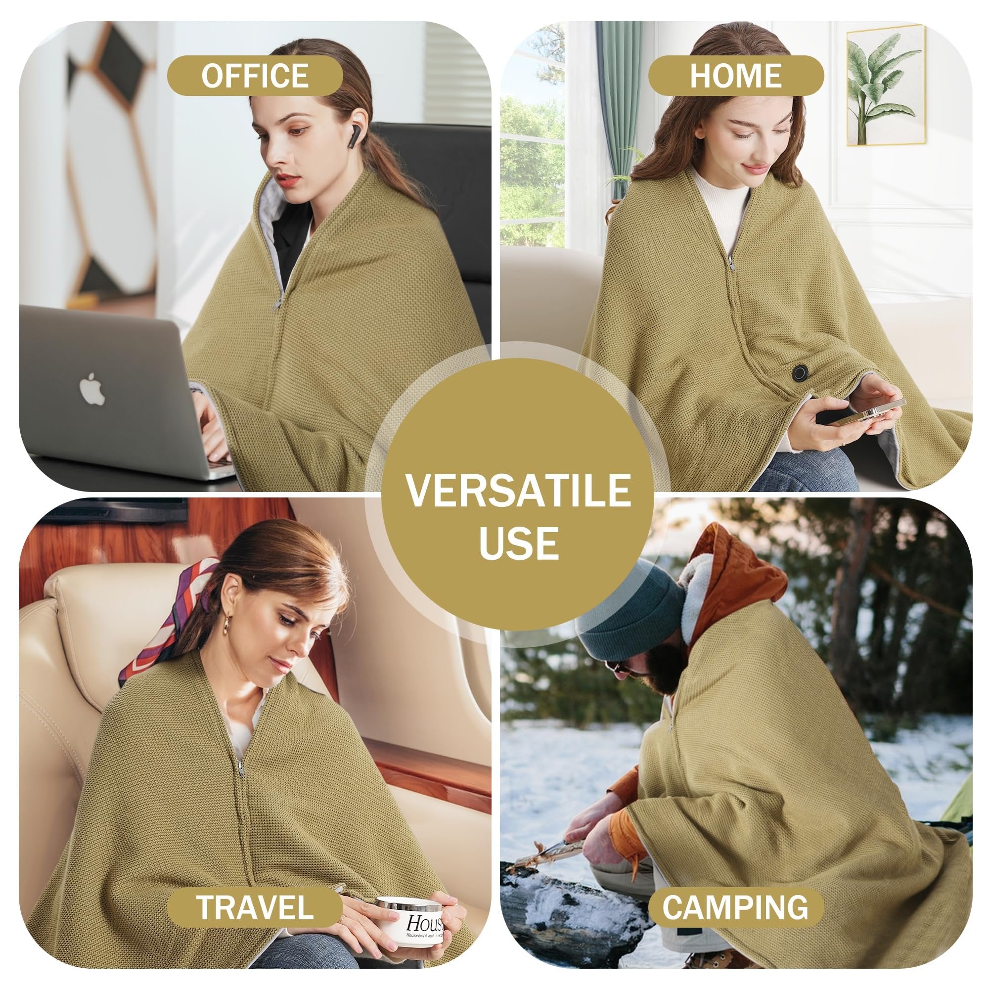 🎅Best Winter Gifts 🔥Portable Heated Shawl