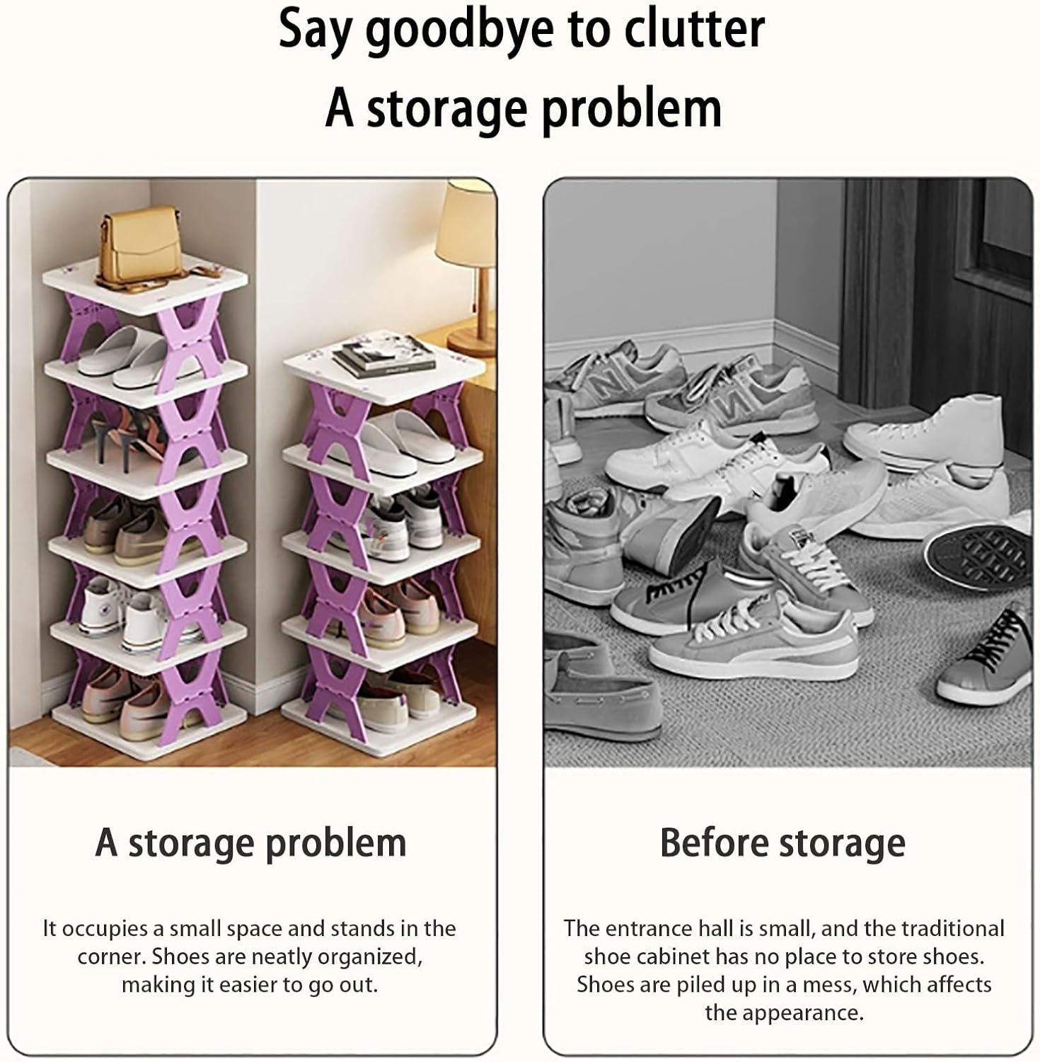 🦶Multi-Layer Installation-Free Foldable Storage Shoe Cabinet
