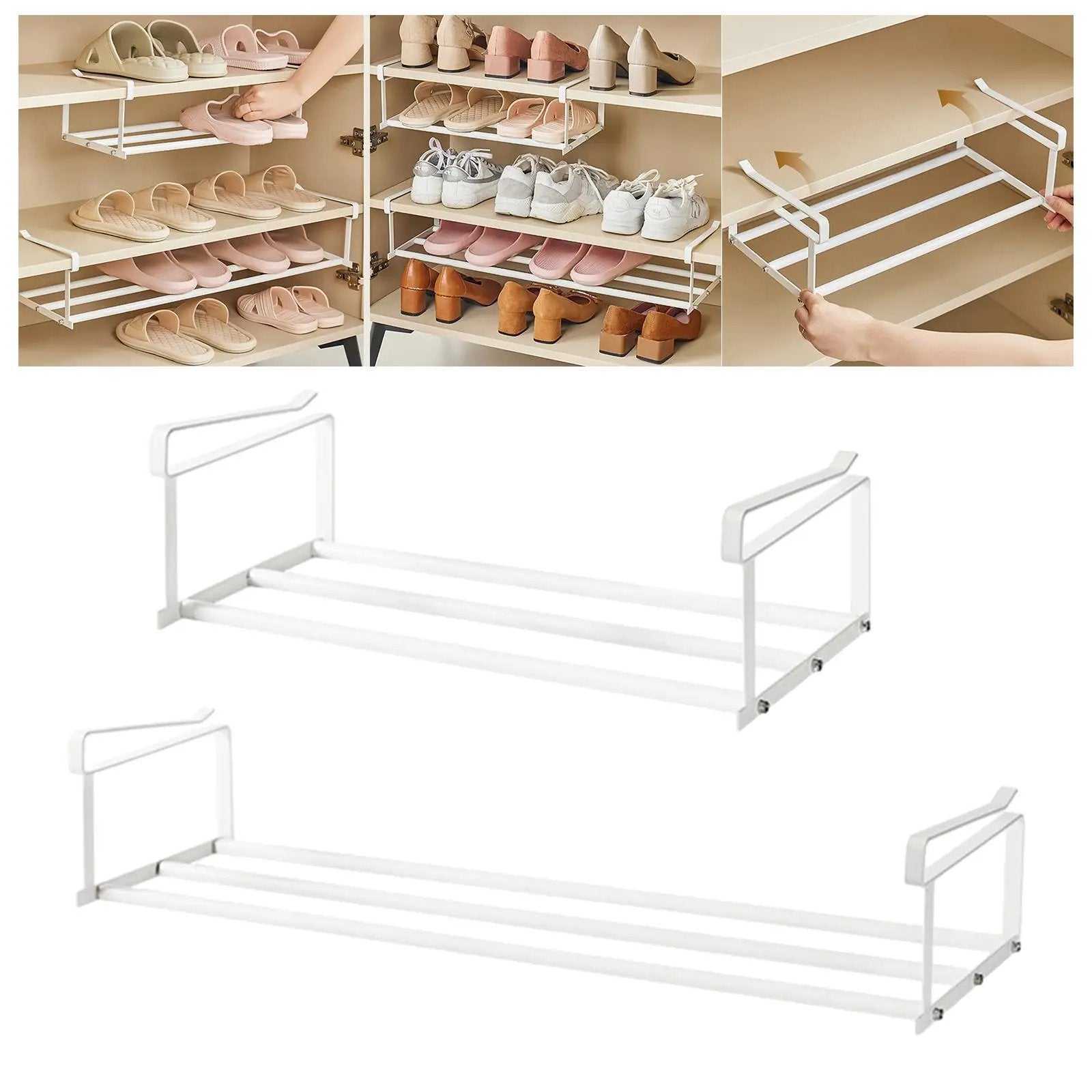 Extensible Shoe Rack Cupboard Wardrobe Organizer