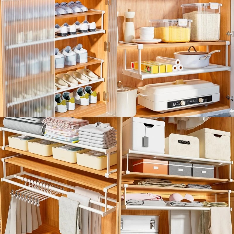 Extensible Shoe Rack Cupboard Wardrobe Organizer
