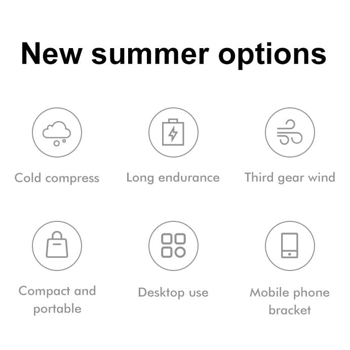 (🔥Early Mother's Day Sale- SAVE 48% OFF) -🔥-Smart Cold Compress Hand Held Fan Rechargeable Mini Portable Personal Fan