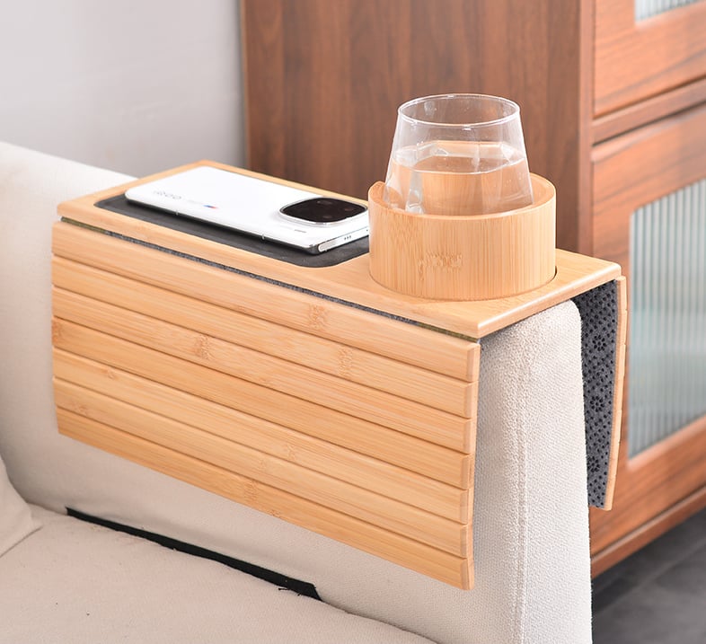 🔥Bamboo Couch Cup Holder