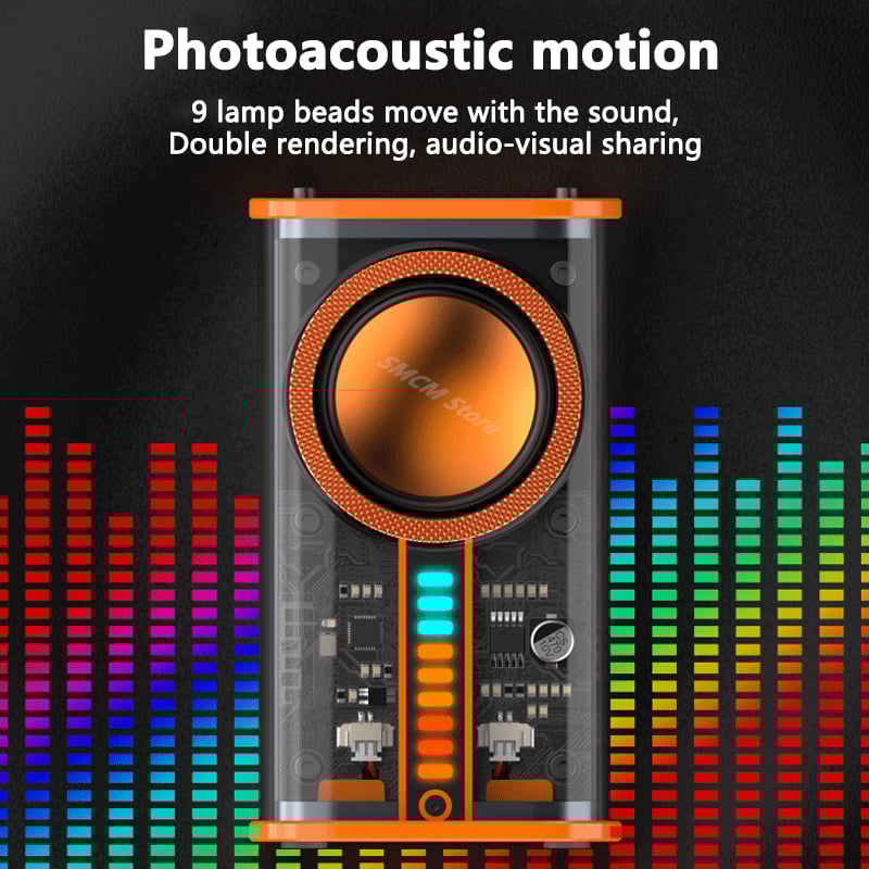 🔥Tokyo Transparent mecha wireless bluetooth speaker