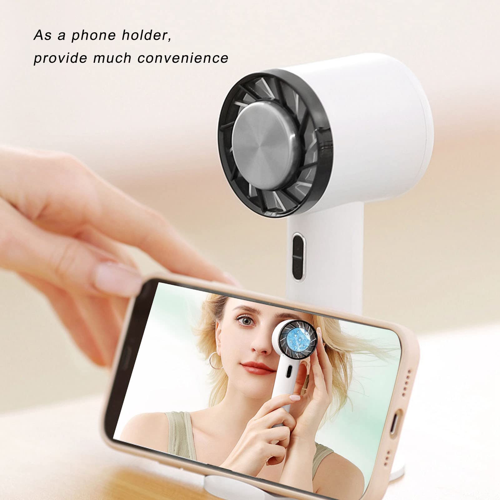 (🔥Early Mother's Day Sale- SAVE 48% OFF) -🔥-Smart Cold Compress Hand Held Fan Rechargeable Mini Portable Personal Fan